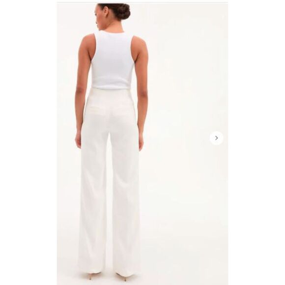 Veronica Beard Women's Jude Straight Pants Sz 2 NWT 448.00 Off White - Picture 3 of 8